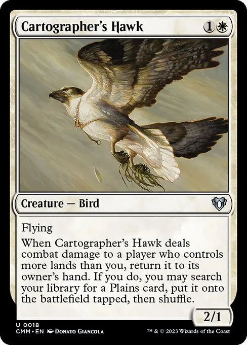 Cartographer's Hawk · Commander Masters 18/1067