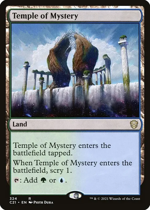 Temple of Mystery · Commander 2021 324/409
