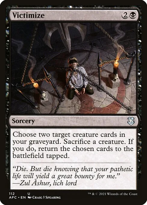 Victimize · Forgotten Realms Commander 112/331
