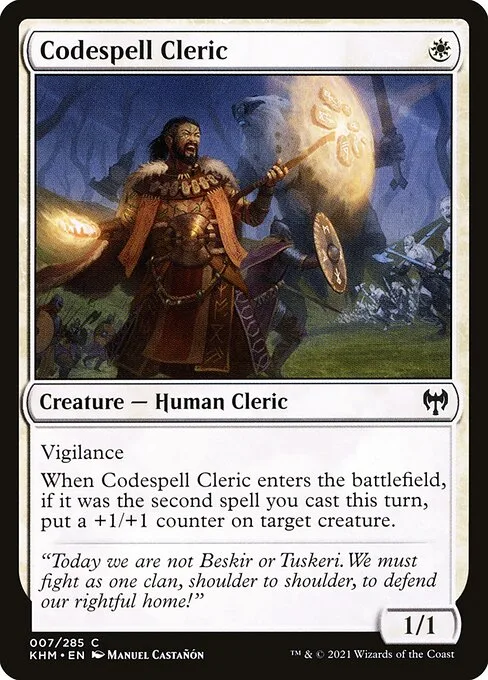 Codespell Cleric · Kaldheim 7/425