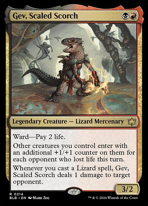 Gev, Scaled Scorch · Bloomburrow 214/398