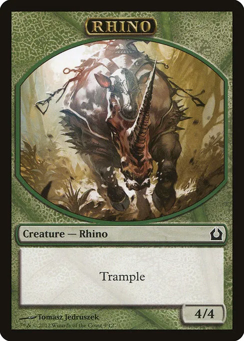Rhino · Return to Ravnica Tokens 9/12
