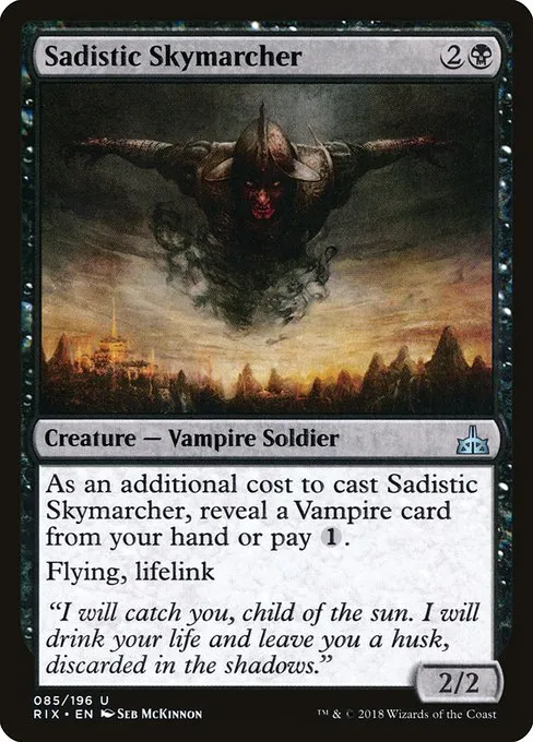 Sadistic Skymarcher · Rivals of Ixalan 85/205