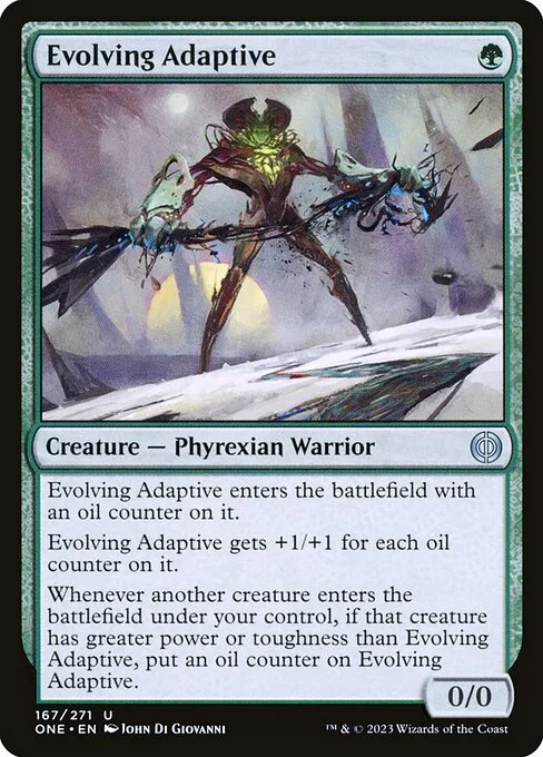 Evolving Adaptive · Phyrexia: All Will Be One 167/479