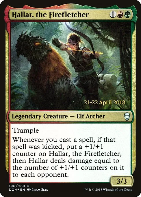 Hallar, the Firefletcher · Dominaria Promos 196s/118