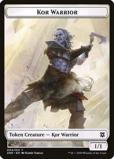 Kor Warrior · Zendikar Rising Tokens 4/12