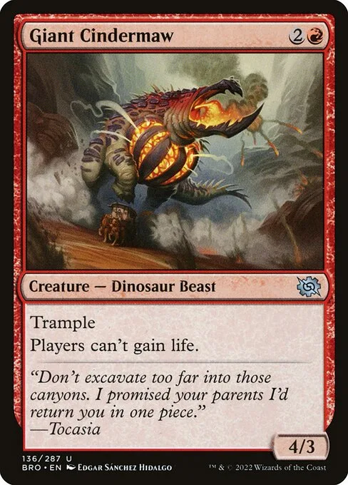 Giant Cindermaw · The Brothers' War 136/399