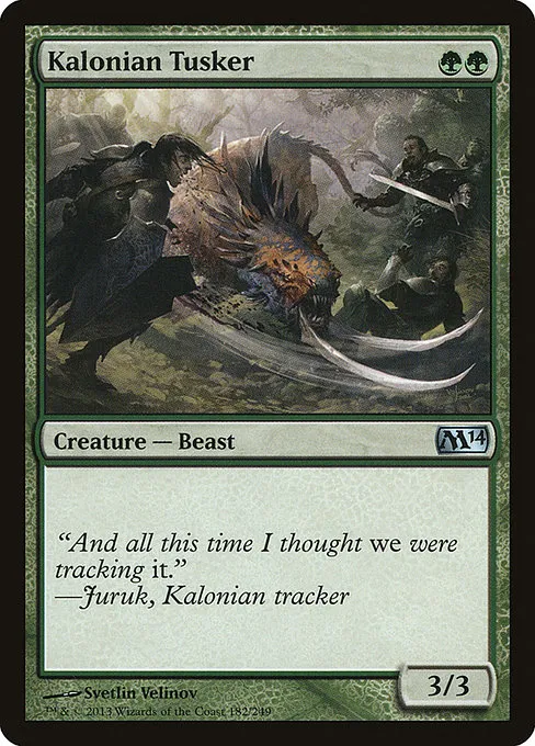 Kalonian Tusker · Magic 2014 182/249