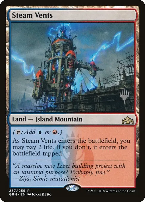 Steam Vents · Guilds of Ravnica Promos 257p/84