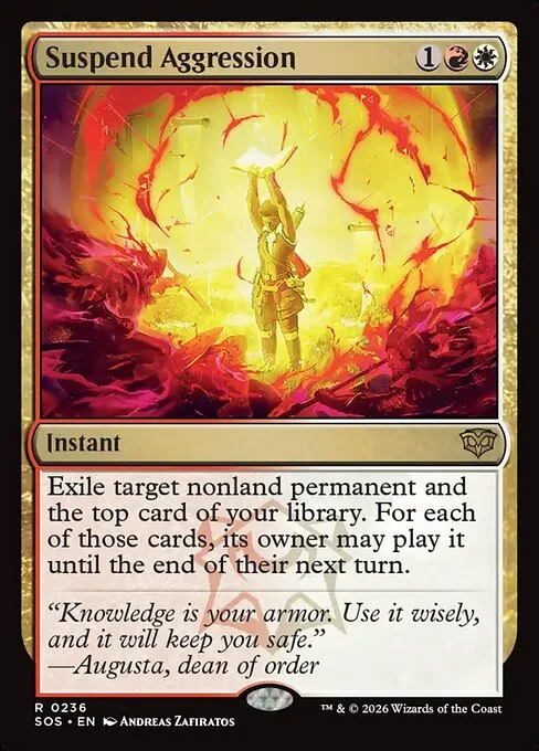 Suspend Aggression · Secrets of Strixhaven 236/368