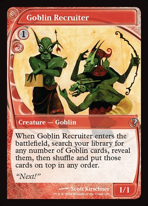 Goblin Recruiter · Mystery Booster 2 193/385