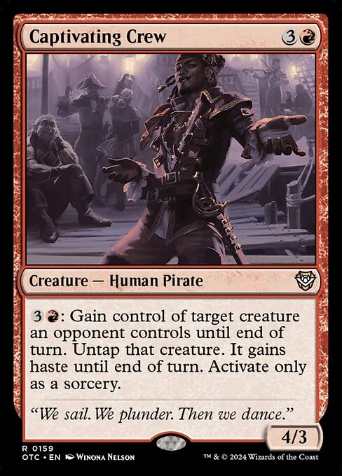 Captivating Crew · Outlaws of Thunder Junction Commander 159/342
