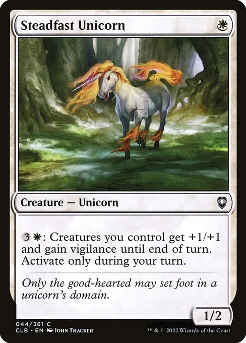 Steadfast Unicorn · Commander Legends: Battle for Baldur's Gate 44/936