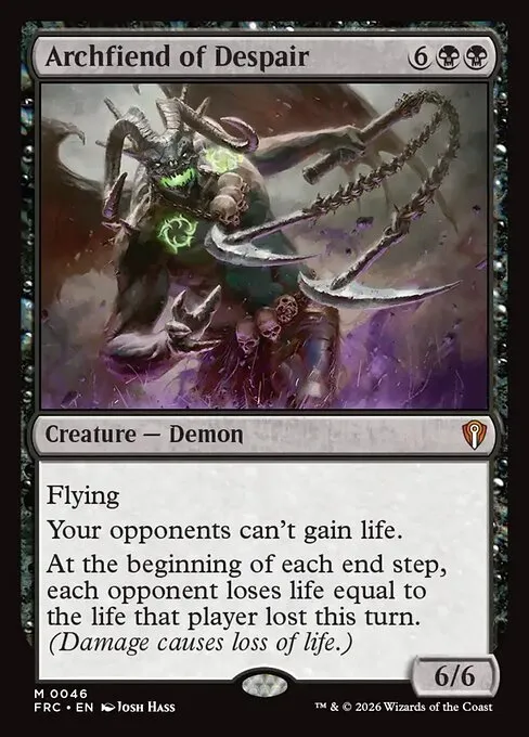 Archfiend of Despair · Reality Fracture Commander 46/2