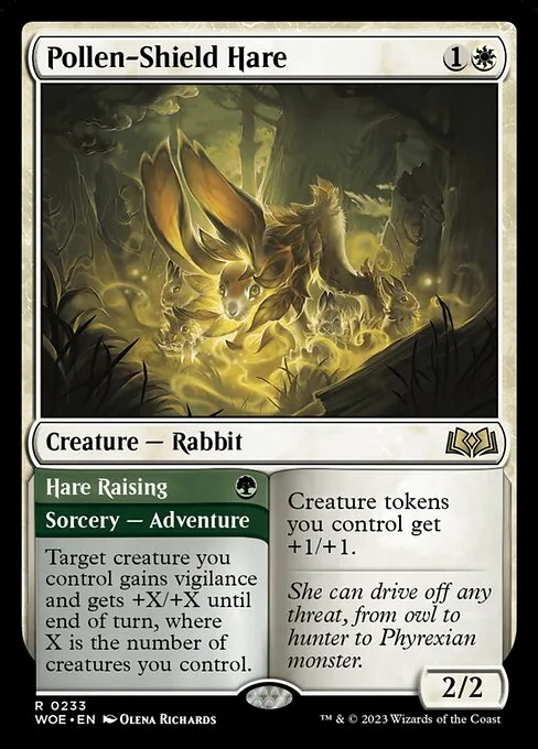 Pollen-Shield Hare // Hare Raising · Wilds of Eldraine 233/381