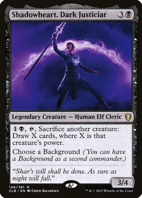 Shadowheart, Dark Justiciar · Commander Legends: Battle for Baldur's Gate 146/936