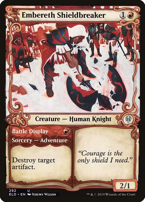 Embereth Shieldbreaker // Battle Display · Throne of Eldraine 292/398