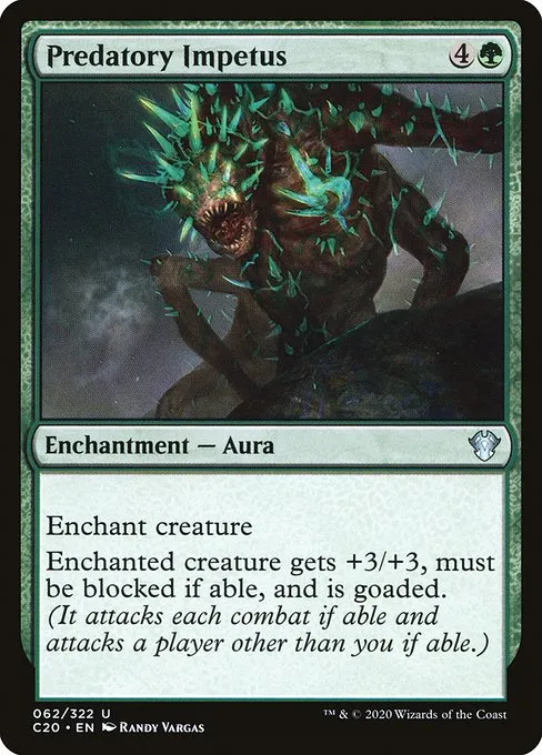 Predatory Impetus · Commander 2020 62/322