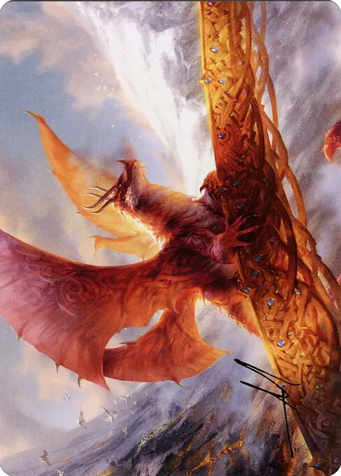 Goldspan Dragon // Goldspan Dragon · Kaldheim Art Series 35/81