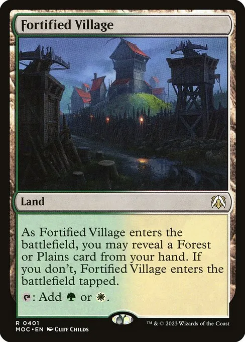 Fortified Village · March of the Machine Commander 401/450