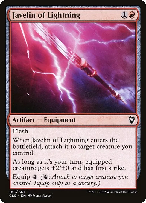 Javelin of Lightning · Commander Legends: Battle for Baldur's Gate 185/936