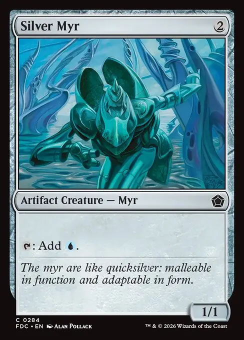 Silver Myr · Foundations Commander 284/3