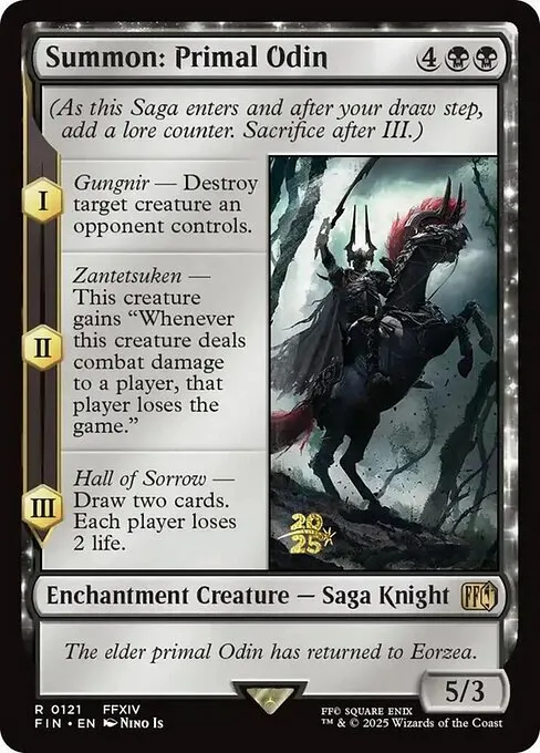 Summon: Primal Odin · Final Fantasy Promos 121s/94