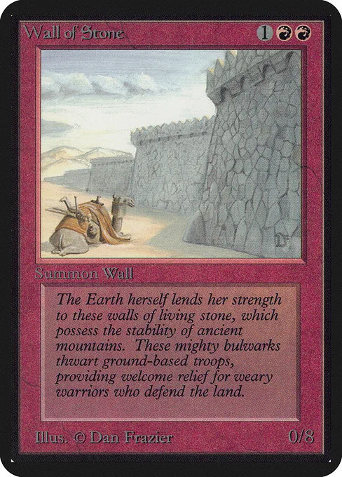 Wall of Stone · Limited Edition Alpha 182/295