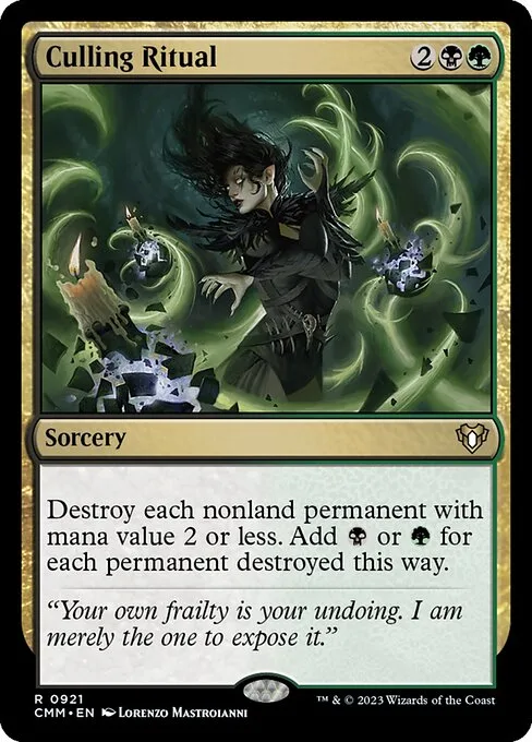 Culling Ritual · Commander Masters 921/1067
