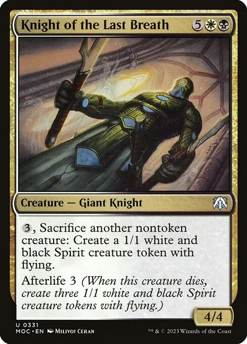 Knight of the Last Breath · March of the Machine Commander 331/450