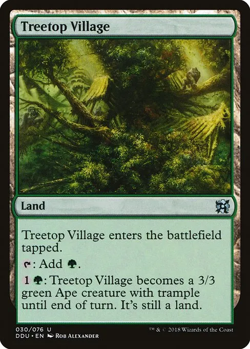 Treetop Village · Duel Decks: Elves vs. Inventors 30/76
