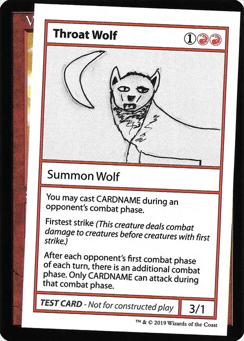 Throat Wolf · Mystery Booster Playtest Cards 2021 65/121