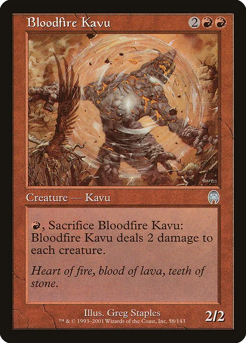 Bloodfire Kavu · Apocalypse 58/143