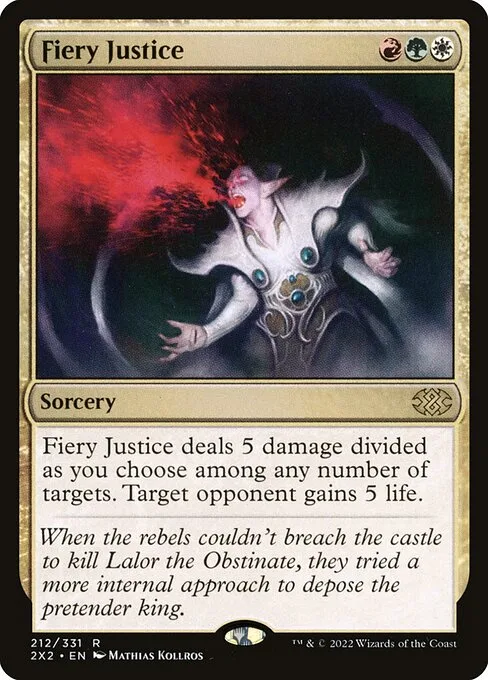 Fiery Justice · Double Masters 2022 212/579
