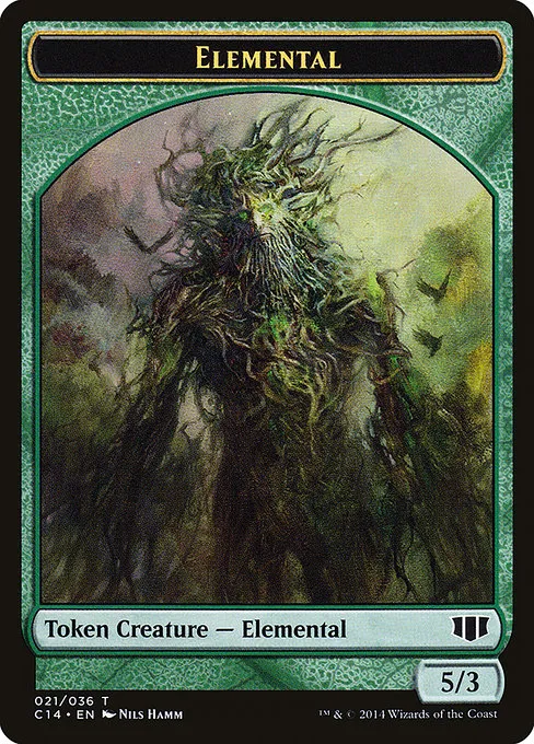 Elemental · Commander 2014 Tokens 21/36