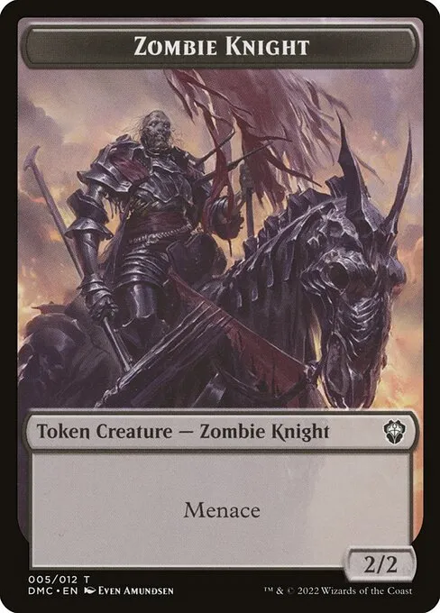 Zombie Knight · Dominaria United Commander Tokens 5/12