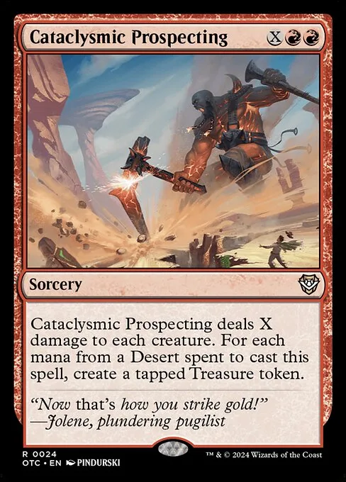 Cataclysmic Prospecting · Outlaws of Thunder Junction Commander 24/342