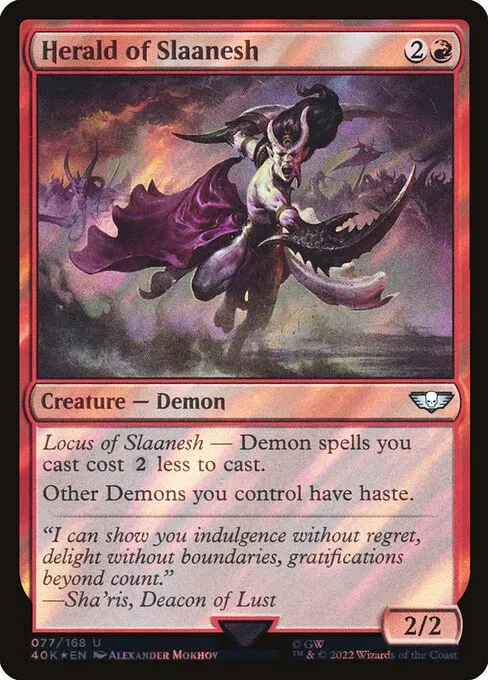 Herald of Slaanesh · Warhammer 40,000 Commander 77★/617