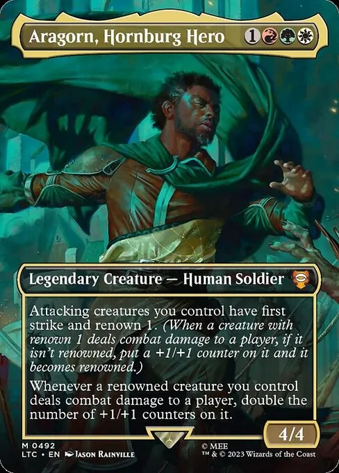 Aragorn, Hornburg Hero · Tales of Middle-earth Commander 492/591