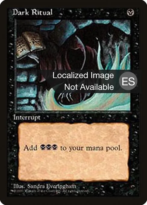Dark Ritual · Fourth Edition Foreign Black Border 129/378