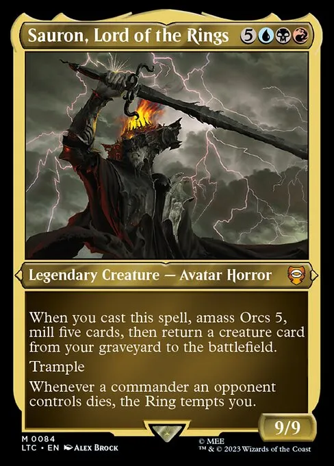 Sauron, Lord of the Rings · Tales of Middle-earth Commander 84/591