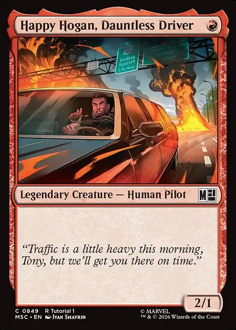 Happy Hogan, Dauntless Driver · Marvel Super Heroes Commander 849/9