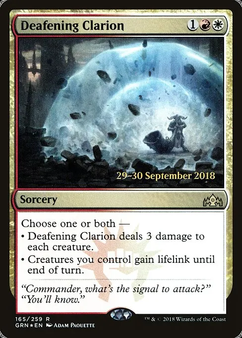 Deafening Clarion · Guilds of Ravnica Promos 165s/84