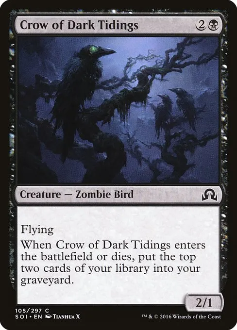 Crow of Dark Tidings · Shadows over Innistrad 105/302