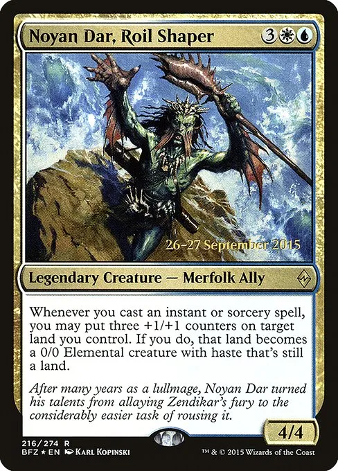 Noyan Dar, Roil Shaper · Battle for Zendikar Promos 216s/90