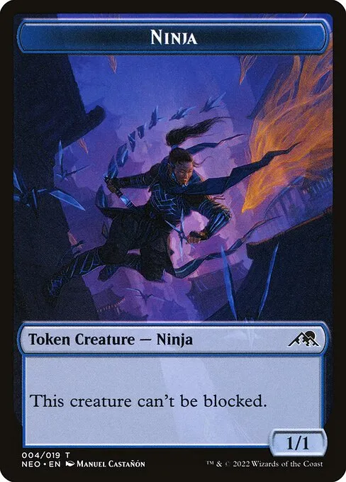 Ninja · Kamigawa: Neon Dynasty Tokens 4/19