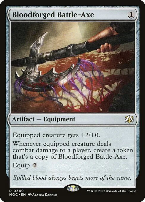 Bloodforged Battle-Axe · March of the Machine Commander 349/450