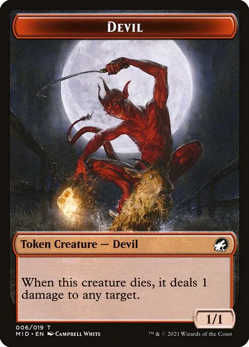 Devil · Innistrad: Midnight Hunt Tokens 6/19