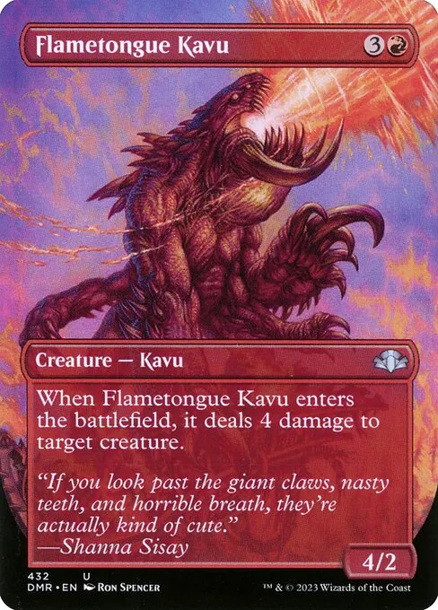 Flametongue Kavu · Dominaria Remastered 432/457
