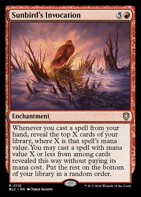 Sunbird's Invocation · Bloomburrow Commander 116/356